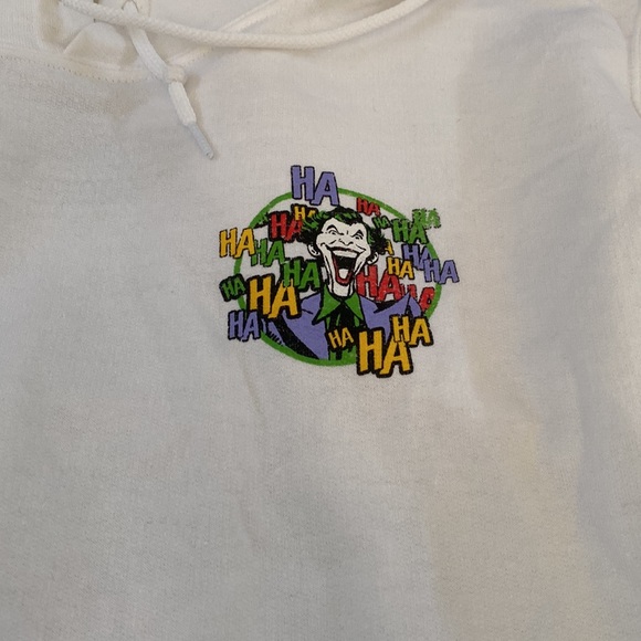 NWOT Retro DC Comics Batman Joker Hoodie With Pockets - Picture 2 of 4